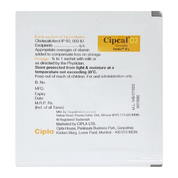 Cipcal D3 Sachet