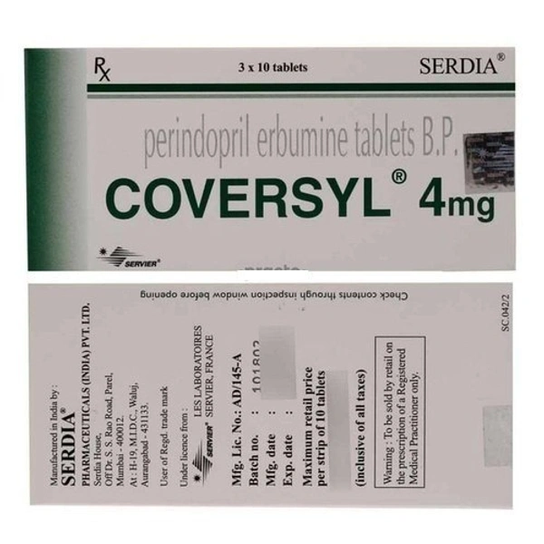 Coversyl 4mg  - Prescription Required