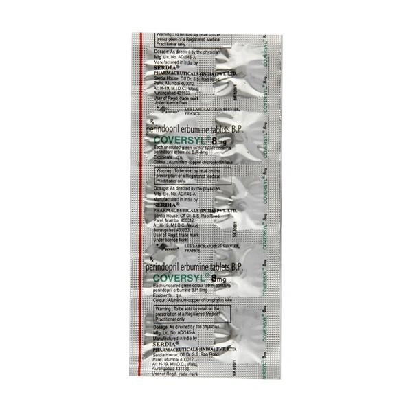 Coversyl 8mg  - Prescription Required