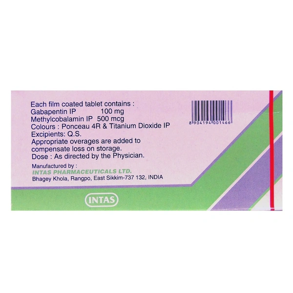 Gabapin ME 100 Tablet  - Prescription Required