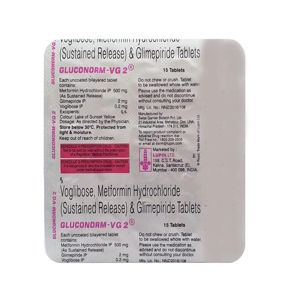 Gluconorm-VG 2 Tablet  - 