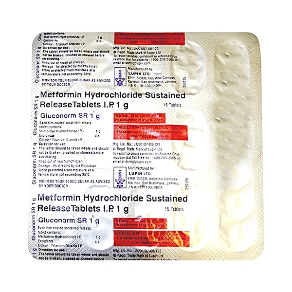 Gluconorm SR 1 gm - 