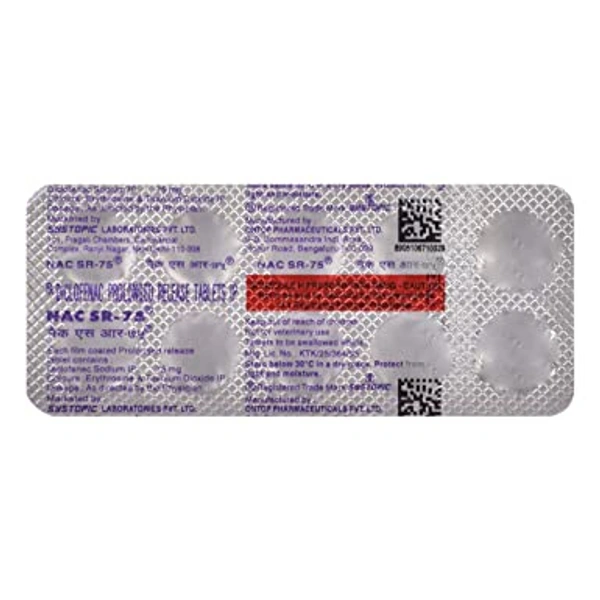 NAC SR 75 Tablet  - Prescription Required