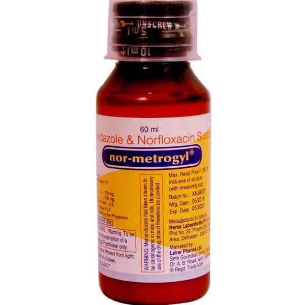 Nor Metrogyl Suspension  - Prescription Required
