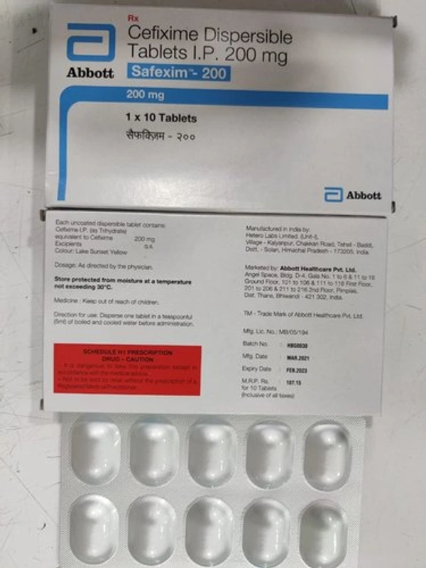 SAFEXIM 200 TAB 1*10