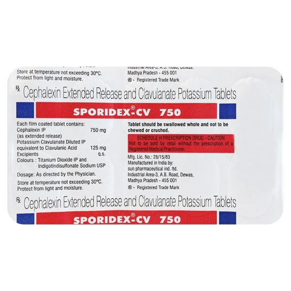 SPORIDEX CV 750 TAB 1*10 1*10