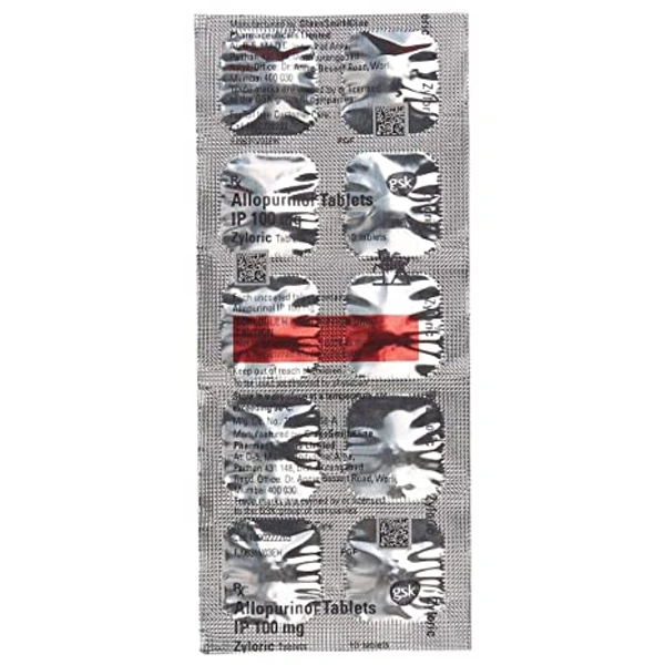 Zyloric 100mg Tablet