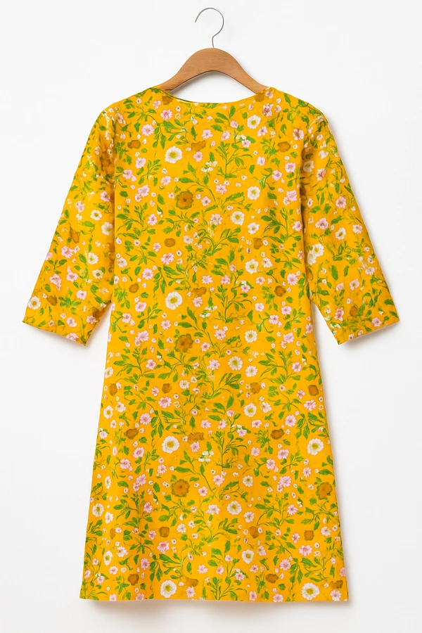 Dhuni By Avaasa Kurti - Large, Yellow