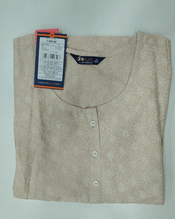 Dhuni By Avaasa Kurti - Medium, Beige