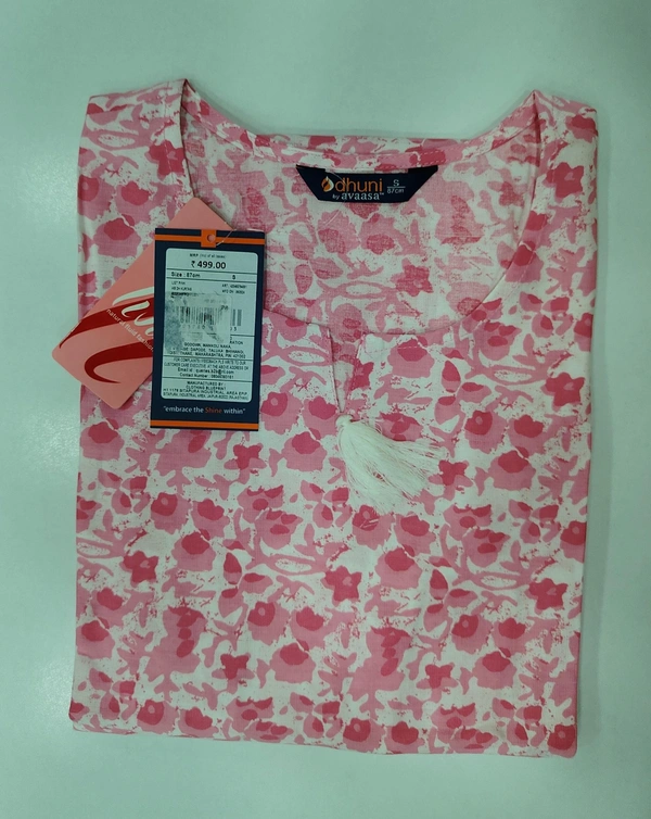 Dhuni By Avaasa Kurti - Small, Pink