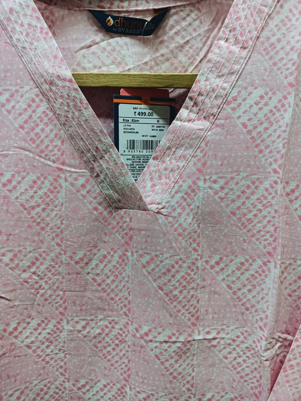 Dhuni By Avaasa Kurti - Medium, Pink