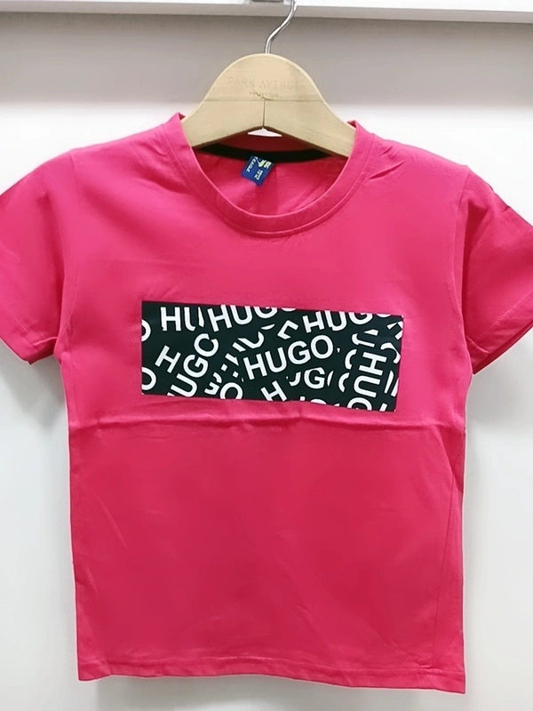 Boys Tshirt - 28 Inches (7 - 8 Years), Dark Pink