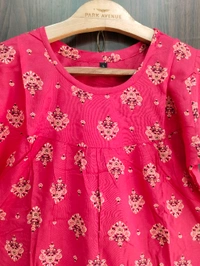 Womens Night Wear(Co-ord Set) - Red, Medium