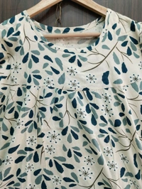 Womens Night Wear(Co-ord Set) - off white, Medium