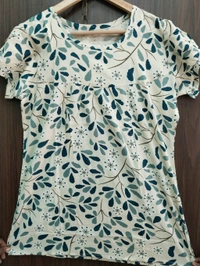 Womens Night Wear(Co-ord Set) - off white, Large