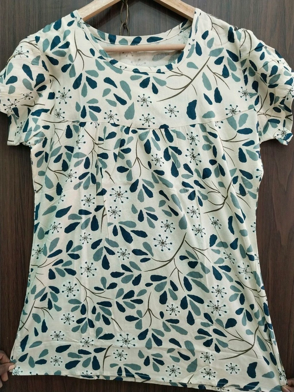 Womens Night Wear(Co-ord Set) - off white, Large