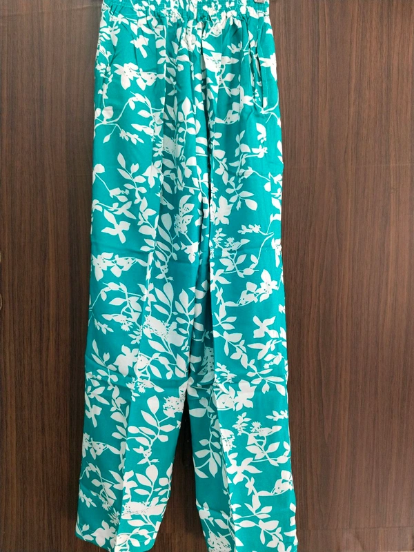 Womens Night Wear(Co-ord Set) - Eastern Blue, Medium