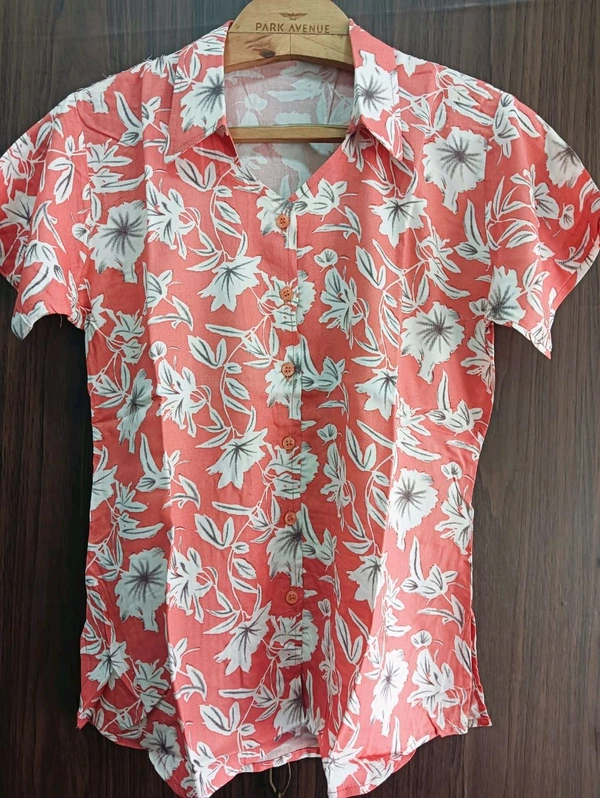 Womens Night Wear(Co-ord Set) - light orange, Small