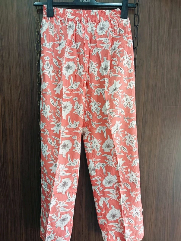 Womens Night Wear(Co-ord Set) - light orange, Small