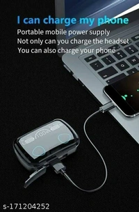 M10 TWS with 2000mAh Power-Bank Wireless Bluetooth V5.1 Headset Earbuds Airpods