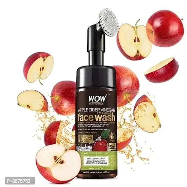 WOW Apple Cider Vinegar Foaming Face Wash 150ml pack 1