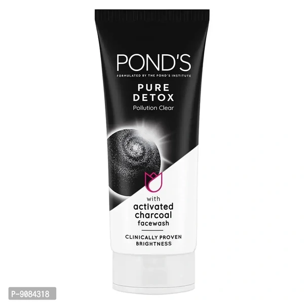 Ponds Pure Detox Anti-Pollution Purity Face Wash With Activated Charcoal, 50gm