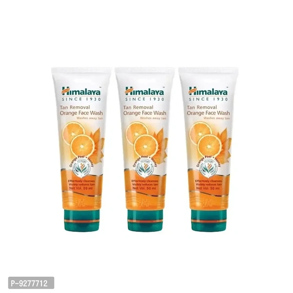 Himalaya Tan Removal Orange Face Wash - 50ml (Pack Of 3)