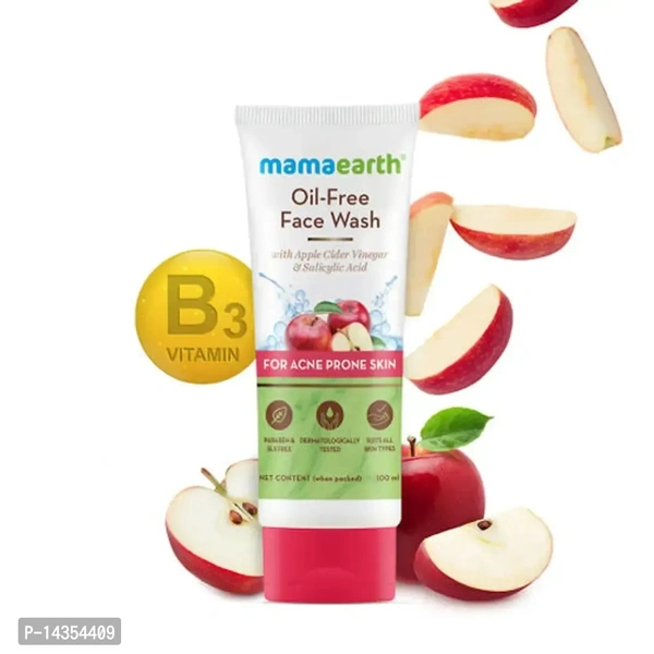 Mamaearth Oil-free Face Wash For Oily Skin, With Apple Cider Vinegar Salicylic Acid (100ml)
