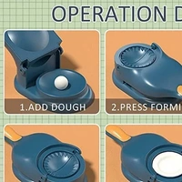 Ghughra Gujiya Maker Machine Momos Maker Machine, Dumpling Skin Press Mould for Gujiya Maker Mould Momos Making, 2 in 1 Manual Dumpling Maker Mould, Kitchen Dumpling Puri Maker (Pack of 1)