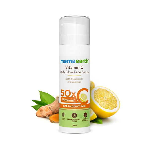 Mama Earth Vitamin C Daily Glow Face Serum With Vitamin C & Turmeric for Radiant Skin - 30 ml