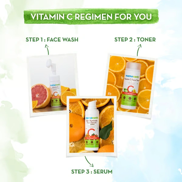 Mama Earth Skin Illuminate Face Serum for Radiant Skin with Vitamin C and Turmeric - 15 g Highly Potent Vitamin C | Gives A Radiant Glow - 15 G