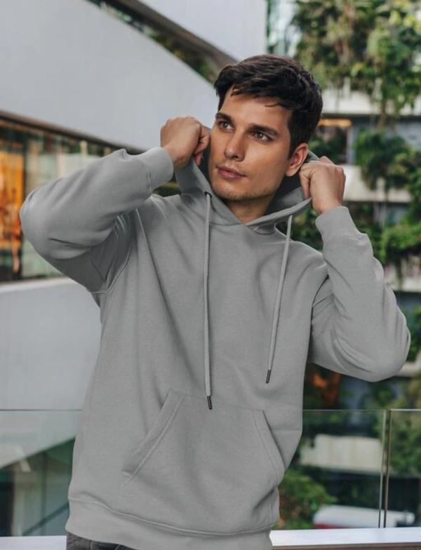 Hoodie ,winter Upper - Grey, S