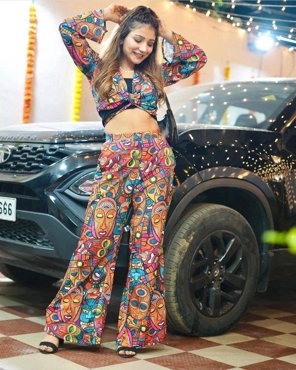 Two Piece Boho Print Set - M