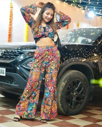 Two Piece Boho Print Set - L