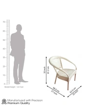 Zecado Atlas 4 Seater Patio Coffee Table Off-White Corduroy Finish - Off-White