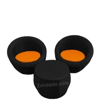 Zecado Fortune 2 Seater Outdoor Patio Set in Black Corduroy Finish with Orange Cushion - Black, Orange