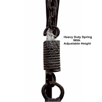 Zecado Aqua outdoor & indoor swing chair in Turquoise & Black with Red Cushion - Turquise