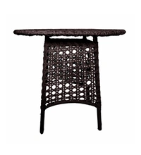 Zecado Pavillion 4 Seater Cofee chair Set in Brown Corduroy Finish with Off-White Cushions - Brown, Off-White