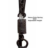 Zecado Spider Swing Chair for Garden & Outdoor in Gold with Fawn Cushion - Camel