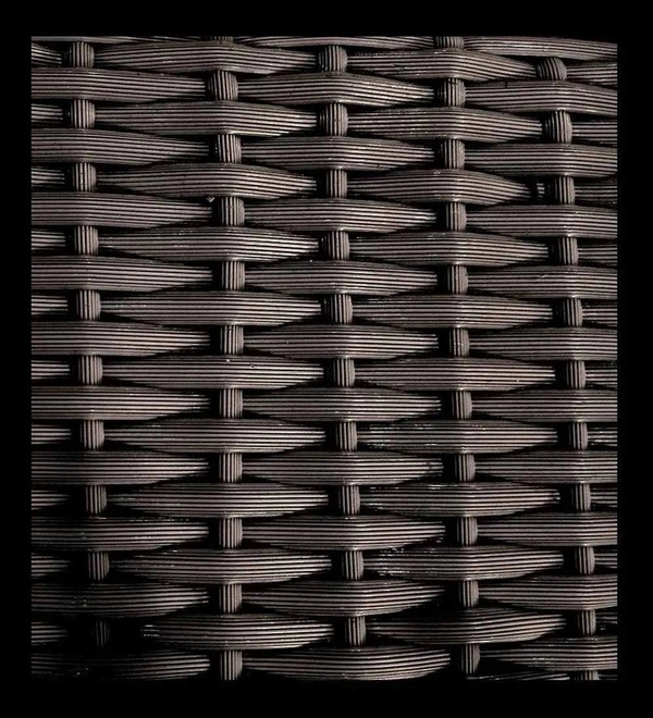 Zecado Joyous 4 Seater Patio Coffee Table with Orange Cushions in Brown Corduroy Finish - Brown