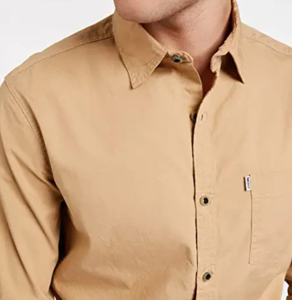 Beige Full Sleeves Shirt - Beige, S