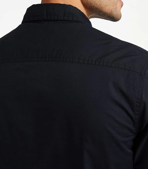 Black Full Sleeves Shirt - BLACK, 3XL