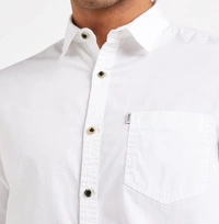 White Full Sleeves Shirt - S, White