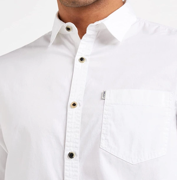 White Full Sleeves Shirt - S, White