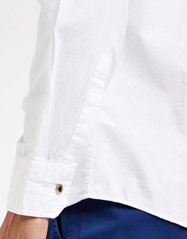 White Full Sleeves Shirt - S, White