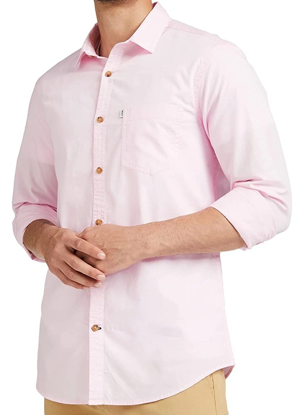 Pink Full Sleeves Shirt - PINK, L