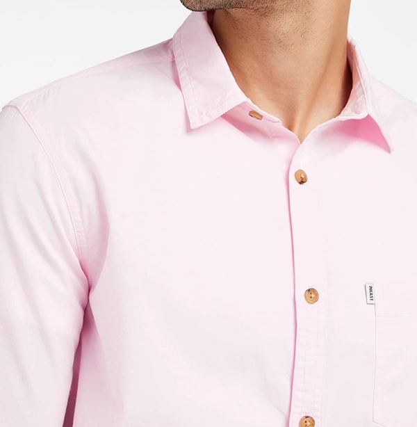 Pink Full Sleeves Shirt - PINK, L