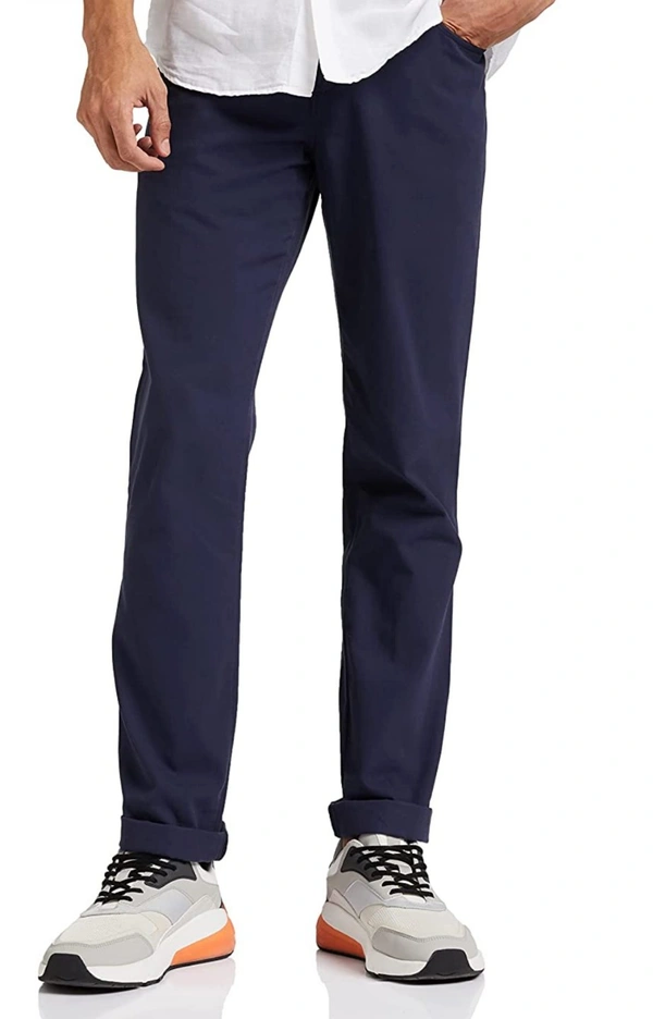 Navy Blue Casual Trousers - Navy Blue, 42