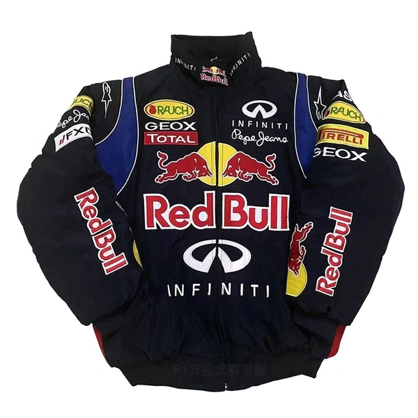Red Bull Racing Vintage Jacket - Fully Embroidered - M