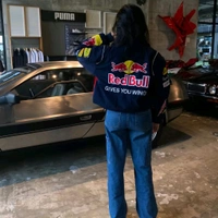 Red Bull Racing Vintage Jacket - Fully Embroidered - L